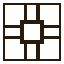Решётка из тёмного дуба 055