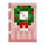Cherry Door with Wreath