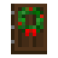 Dark Oak Door with Wreath