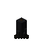 Large Black Candle