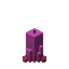 Large Magenta Candle