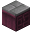 Crimson Cabinet with Stone Bricks Countertop